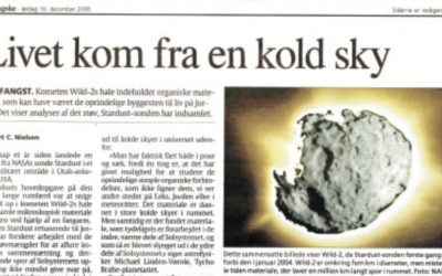 Livet kom fra en kold sky